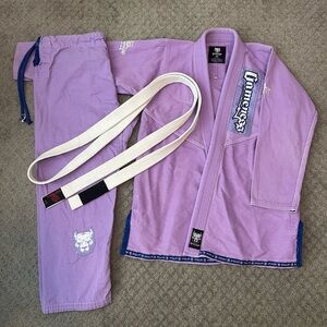 Men’s Purple BJJ Gi Jacket & Pants Set
